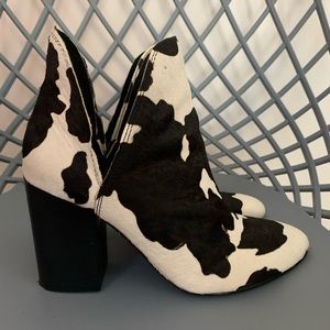 Steve Madden Genuine calf hair booties